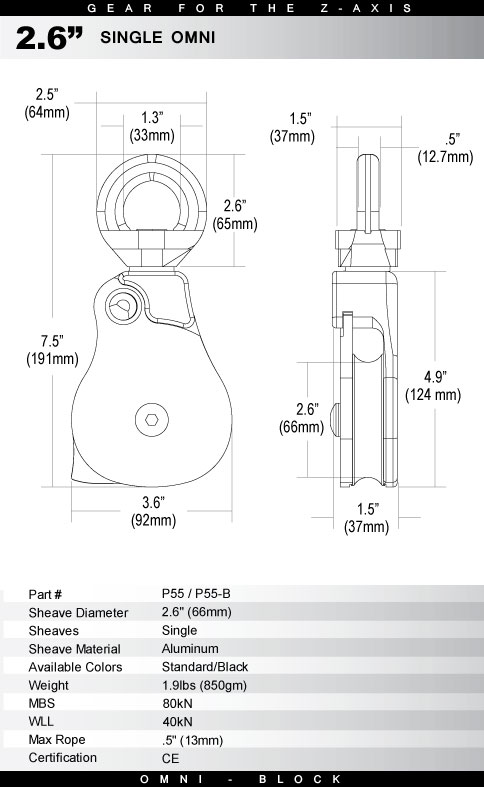 Omni 2.6 Pulley