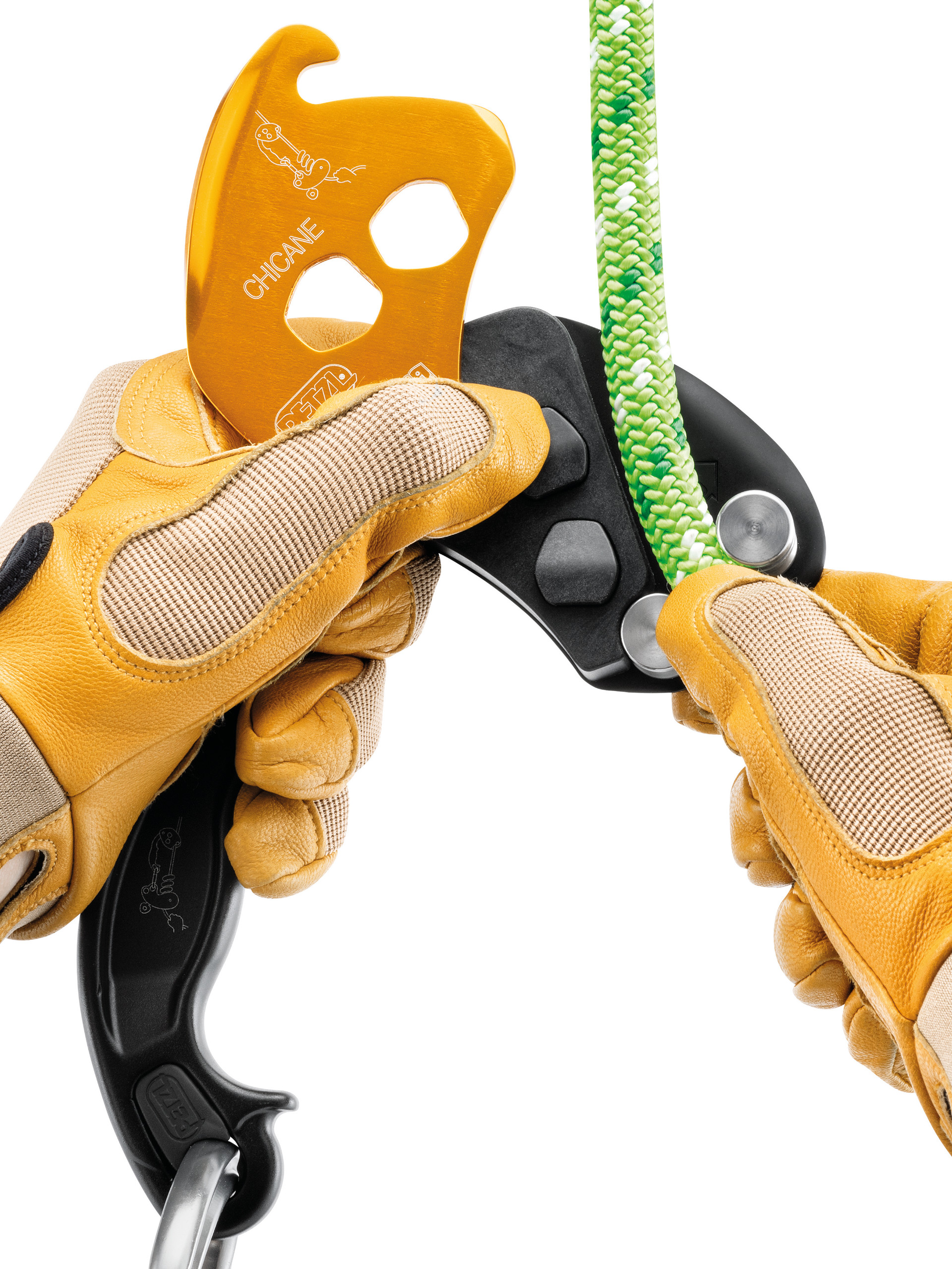 chichan Petzl Chicane Auxiliary brake for mechanical Prusik