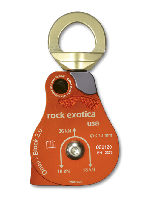Rock Exotica Omni Block 2.0 Single Pulley with Integrated Swivel