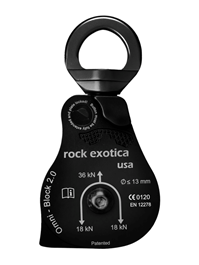 Rock Exotica Omni Block 2.0 Single Pulley with Integrated Swivel