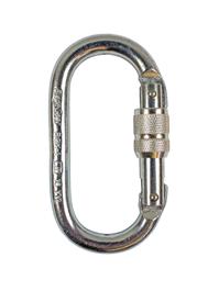 Ridgegear Steel Oval Screwgate Karabiner