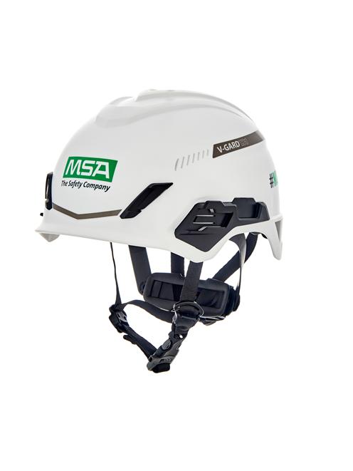MSA V-Gard H1 Climbing & Mountaineering Standard Safety Helmet - Trivent EN12492 - White