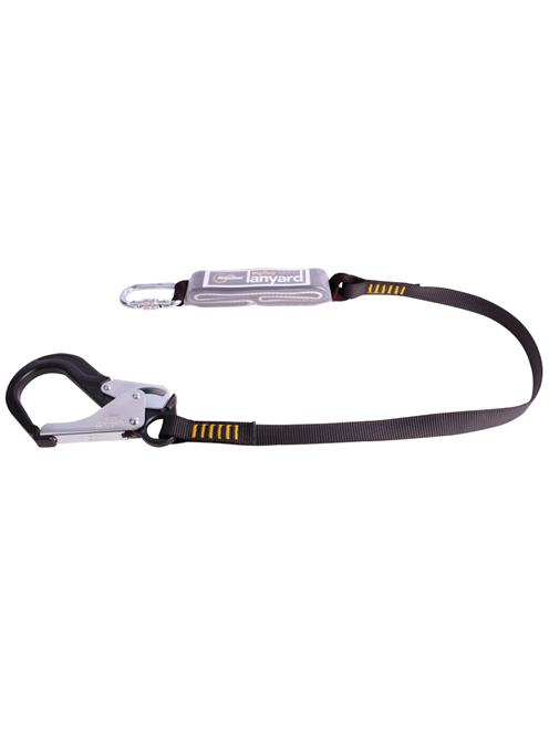 Ridgegear Single Leg Webbing Lanyard & Shock Absorber for users up to 140kg