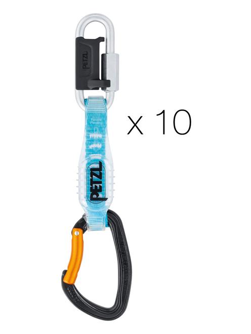 Petzl Djinn Steel Axess Quickdraw with Karabiners (10 Pack)