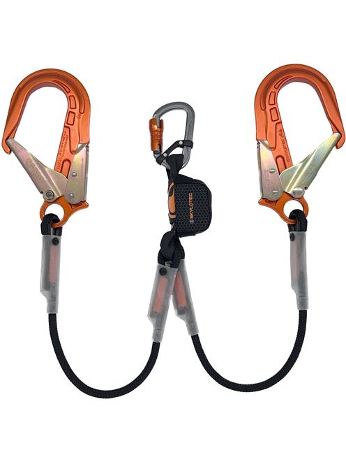 Skylotec Nanolink Flex Y Aramid Lanyard with FS64 Aluminium Scaffold Hooks