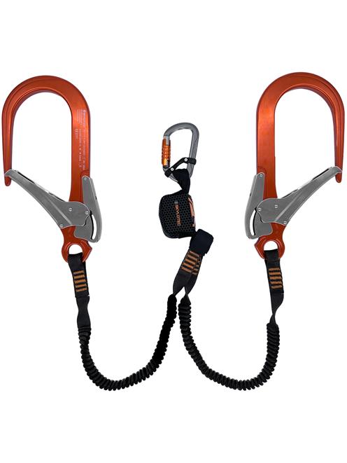 Skylotec Nanolink Flex Y Lanyard with FS110 Aluminium Scaffold Hooks