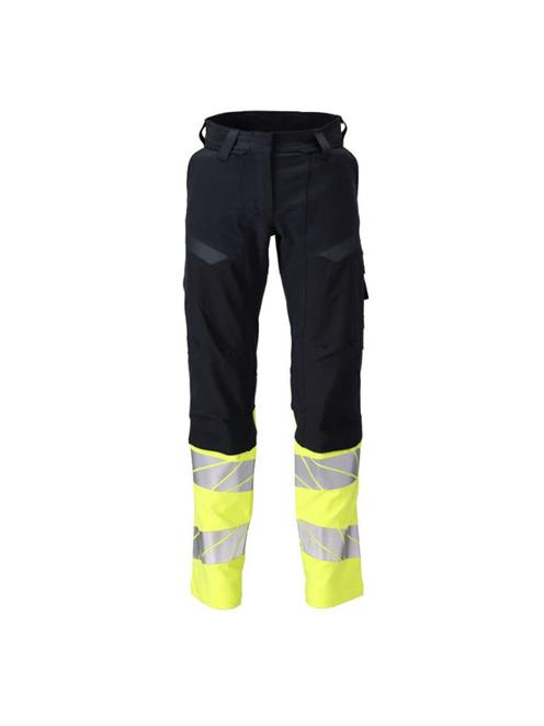 Mascot Accelerate Ladies Hi-Vis Yellow / Dark Navy Trousers