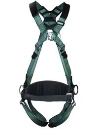 MSA V-FORM Harness, Back/Chest/Hip D-Ring, With Waist Belt