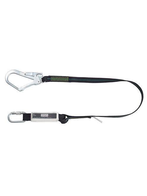 MSA Single Leg Webbing Lanyard & Shock Absorber