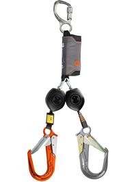 Skylotec Peanut Y Retractable Lanyard with ANSI Connectors