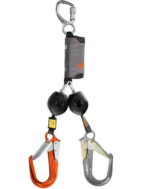 Skylotec Peanut Y Retractable Lanyard with ANSI Connectors