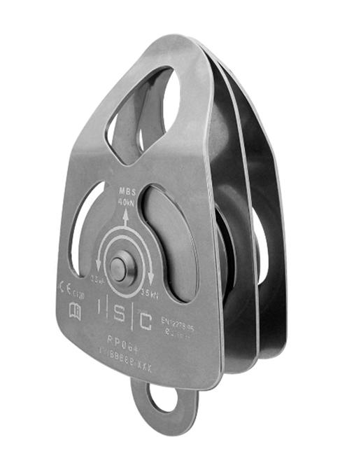 ISC Medium Stainless Steel Double Prussik Pulley