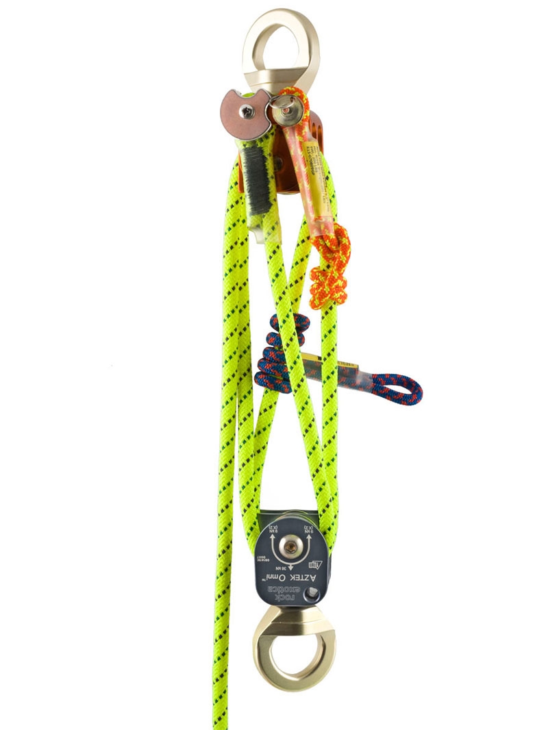 Rock Exotica Aztek Hauling System compact double pulley set. Rock Exotica Aztek Hauling System compact double pulley set.