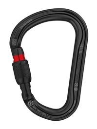 etzl William Pear Shaped Screwgate Black Karabiner