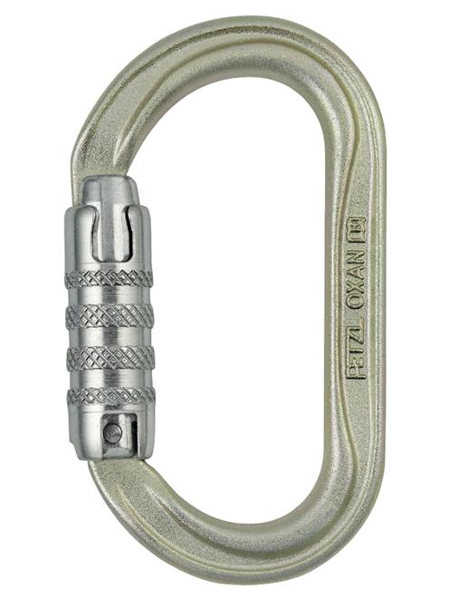 Petzl Oxan Triple Action Oval Steel Karabiner