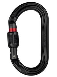 Petzl 10mm OK Oval Black Screw Lock Karabiner